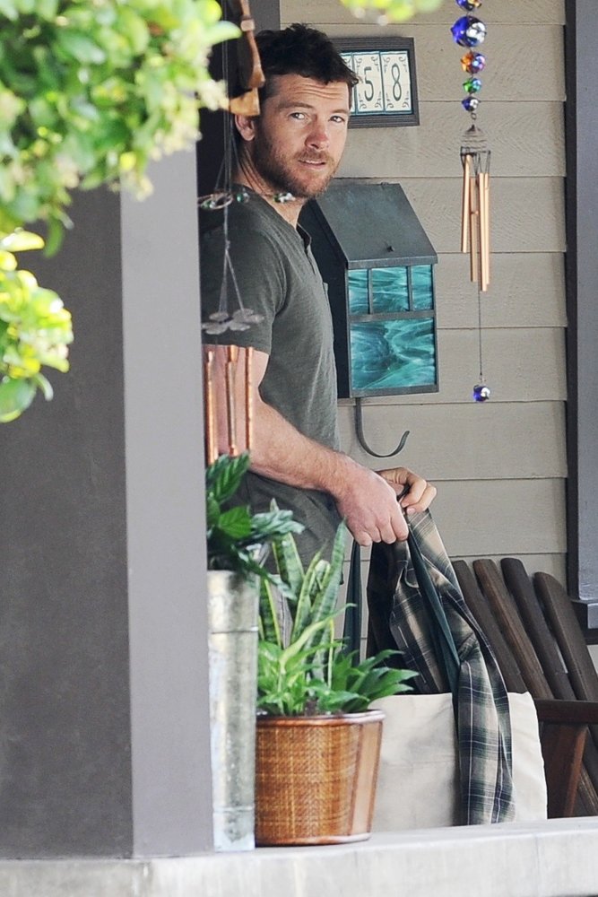 Sam Worthington;<br>On The Set of Movie Cake
