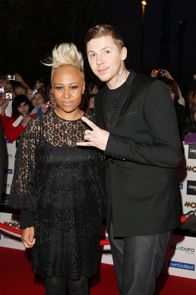 Emeli Sande;Professor Green;<br>The MOBO Awards 2011 - Arrivals