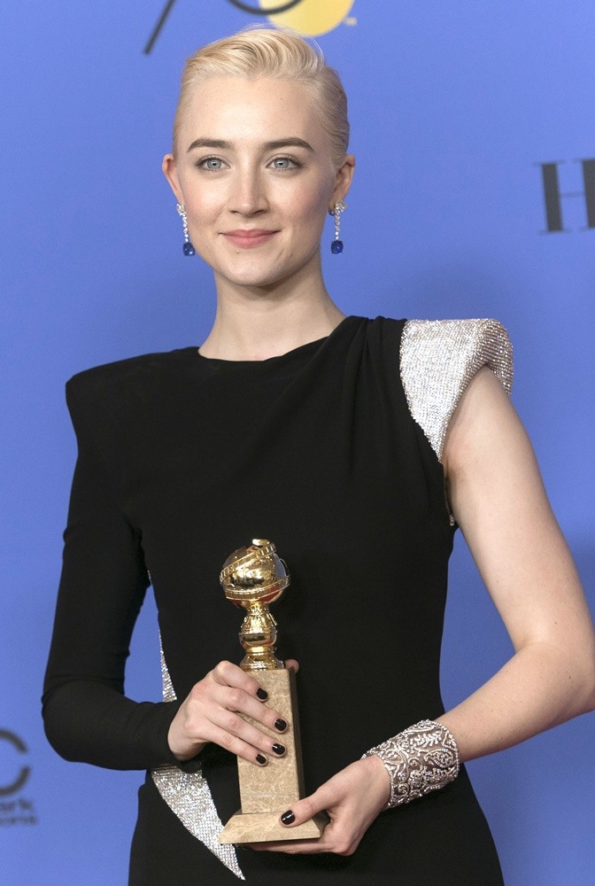 Saoirse Ronan;<br>2018 Golden Globe Awards - Press Room