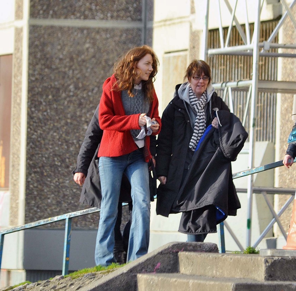 Saoirse Ronan;<br>Gemma Arterton and Saoirse Ronan During A Break from Filming Byzantium