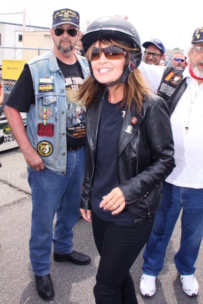 Sarah Palin;<br>Sarah Palin and Family Participate The Annual Rolling Thunder Rally for POW