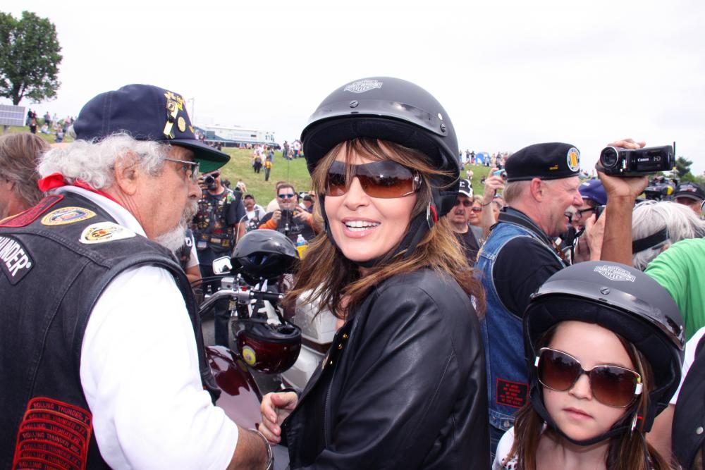 Sarah Palin;<br>Sarah Palin and Family Participate The Annual Rolling Thunder Rally for POW