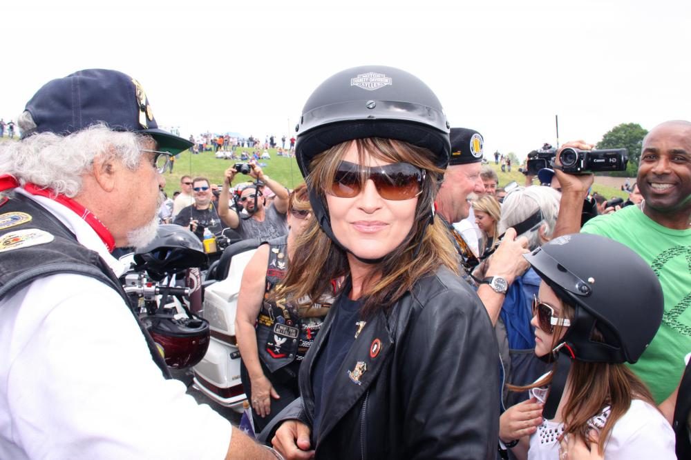 Sarah Palin;<br>Sarah Palin and Family Participate The Annual Rolling Thunder Rally for POW