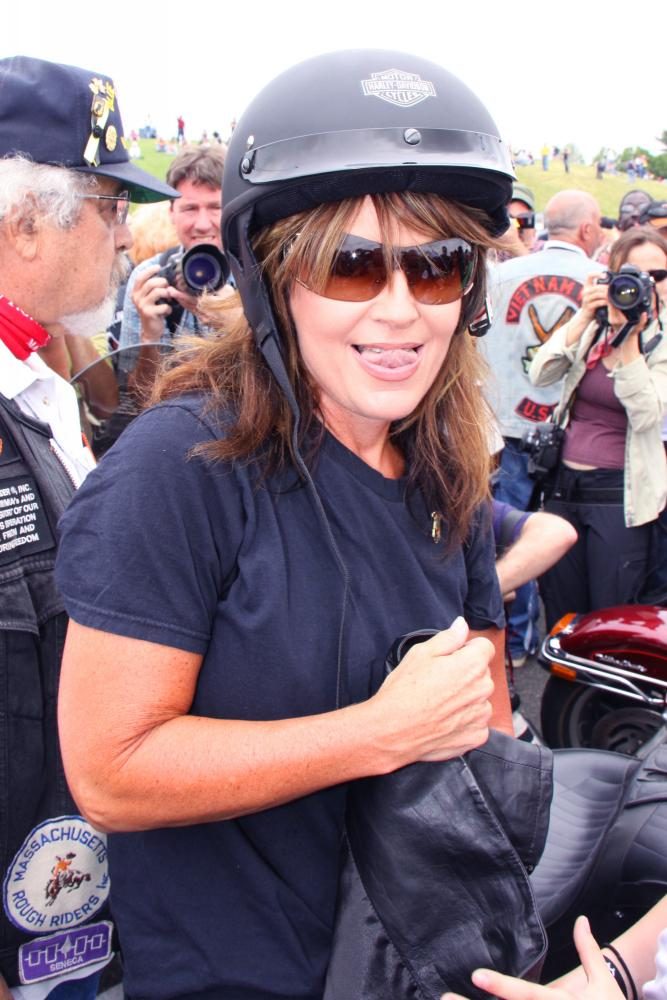 Sarah Palin;<br>Sarah Palin and Family Participate The Annual Rolling Thunder Rally for POW