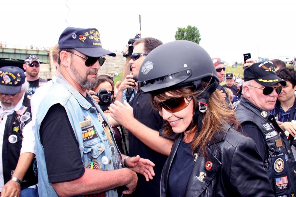 Sarah Palin;<br>Sarah Palin and Family Participate The Annual Rolling Thunder Rally for POW