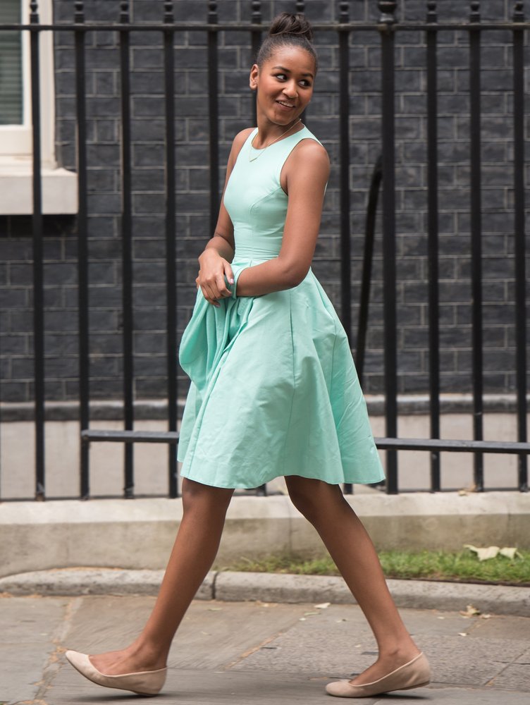 Sasha Obama;<br>Sasha Obama Visits Downing Street