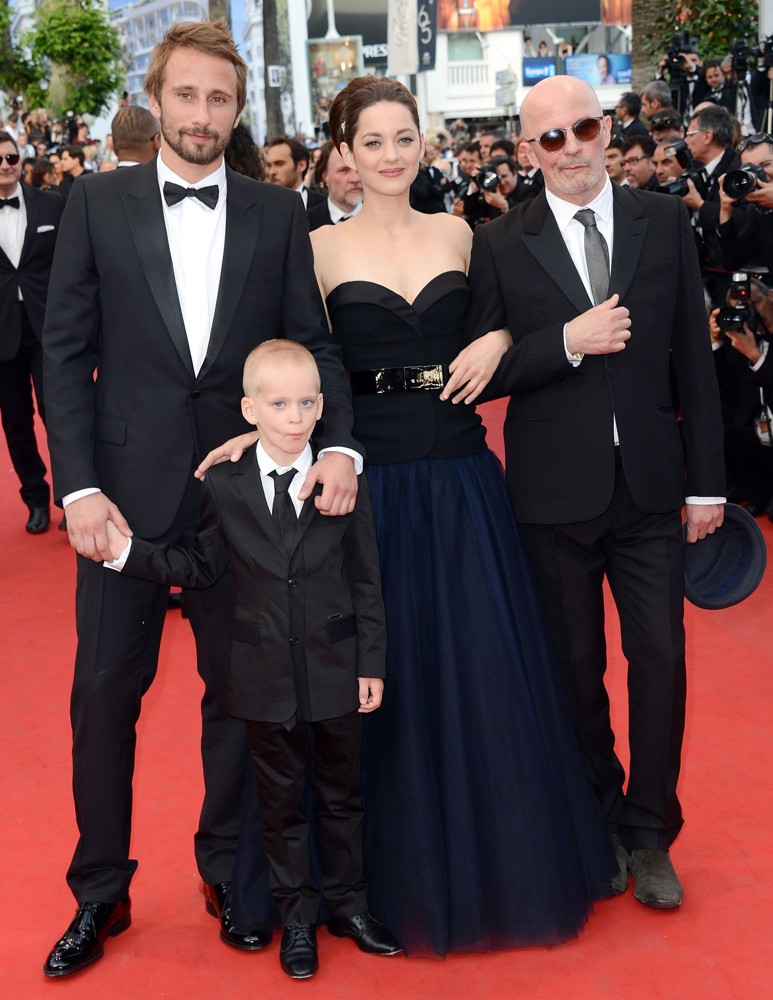 Matthias Schoenaerts;Armand Verdure;Marion Cotillard;Jacques Audiard;<br>Rust and Bone Premiere - During The 65th Annual Cannes Film Festival
