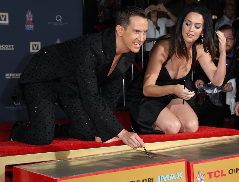 Katy Perry;Madonna;<br>Jeremy Scott and Katy Perry Are Honored During Their Hand Print Ceremony