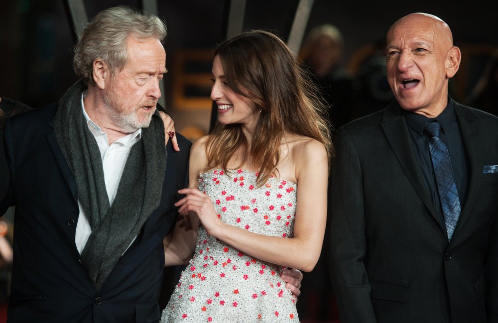 Ridley Scott;Maria Valverde;Ben Kingsley;<br>Exodus: Gods and Kings UK Film Premiere - Arrivals