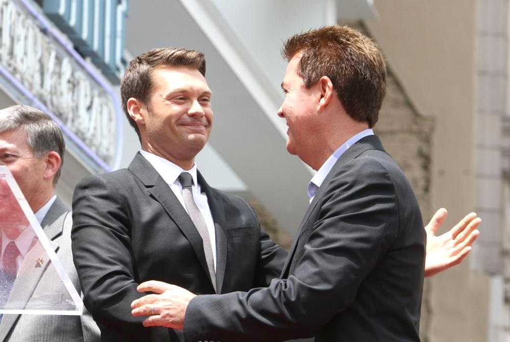 Ryan Seacrest;Simon Fuller;<br>Simon Fuller Receives A Star on The Hollywood Walk of Fame