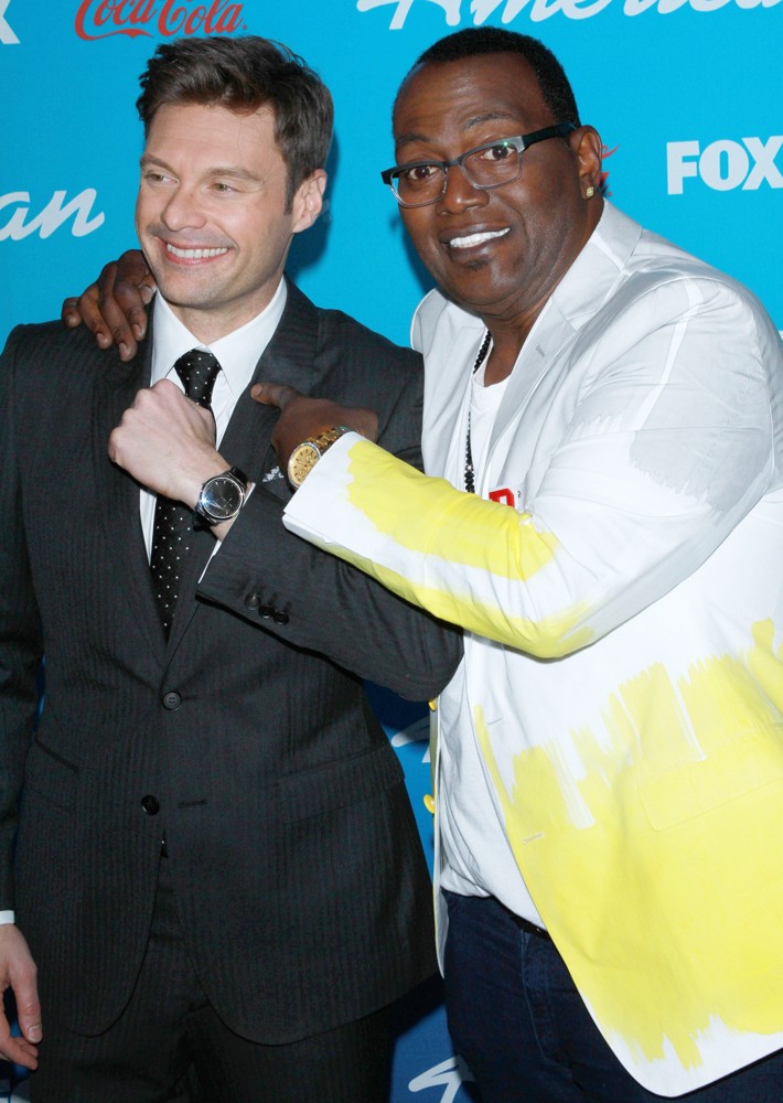 Ryan Seacrest;Randy Jackson;<br>FOX's American Idol Finalists Party