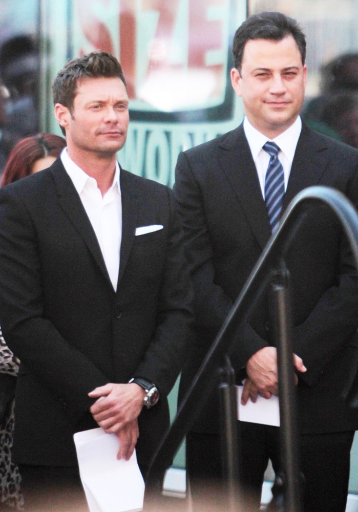 Ryan Seacrest;Jimmy Kimmel;<br>Ellen DeGeneres Is Honored with A Star on The Hollywood Walk of Fame