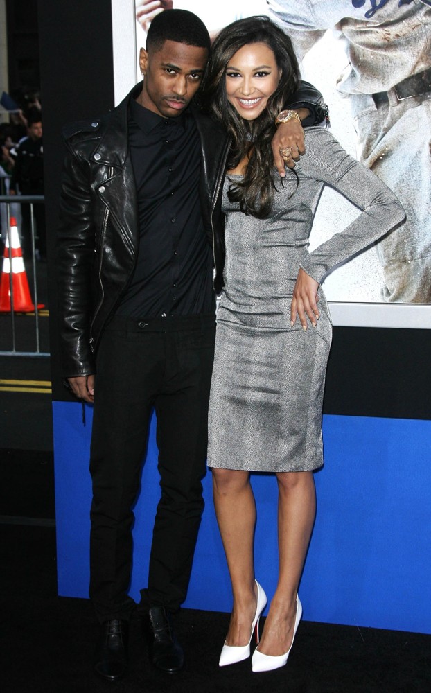 Big Sean;Naya Rivera;<br>Los Angeles Premiere of 42: The True Story of An American Legend - Arrivals