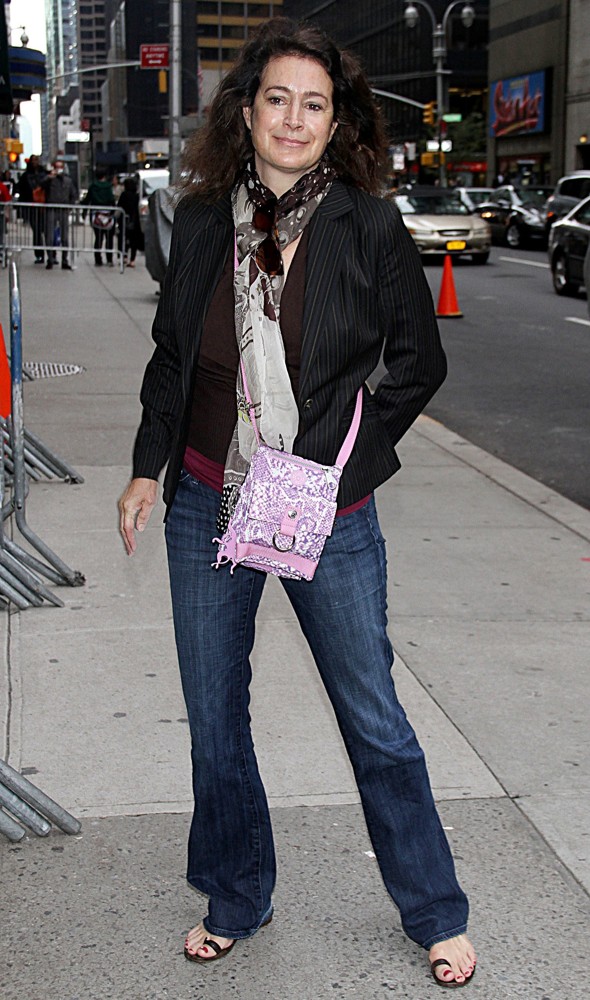 Sean Young;<br>Sean Young Arrives for The Late Show with David Letterman