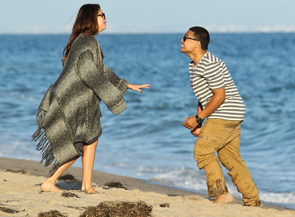 Selena Gomez;<br>Selena Gomez Celebrates Ashley Tisdale's 27th Birthday on The Beach