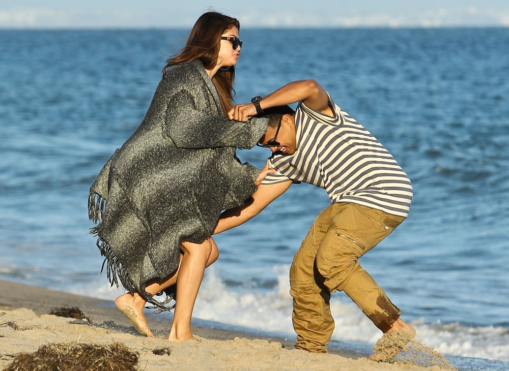 Selena Gomez;<br>Selena Gomez Celebrates Ashley Tisdale's 27th Birthday on The Beach