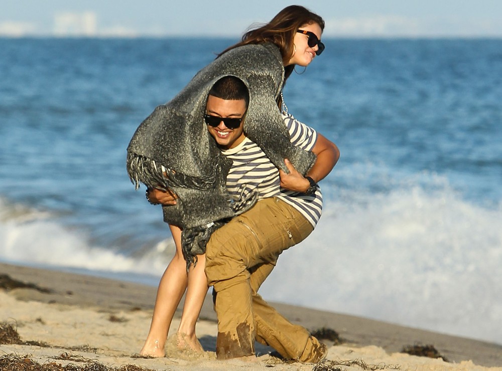 Selena Gomez;<br>Selena Gomez Celebrates Ashley Tisdale's 27th Birthday on The Beach