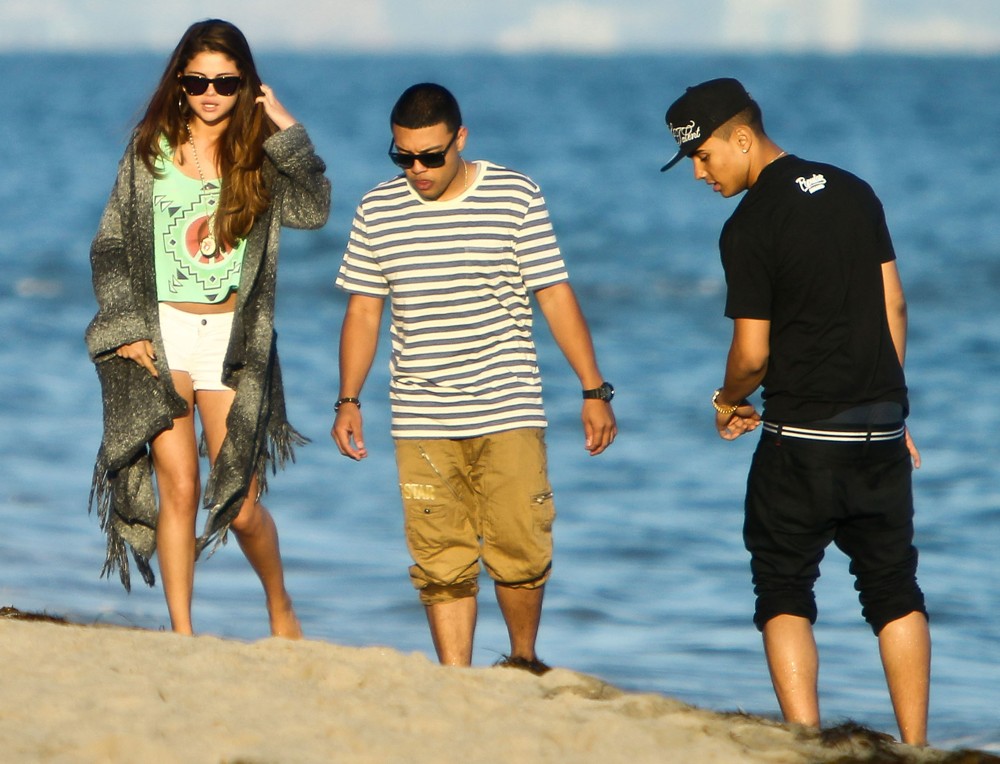 Selena Gomez;<br>Selena Gomez Celebrates Ashley Tisdale's 27th Birthday on The Beach