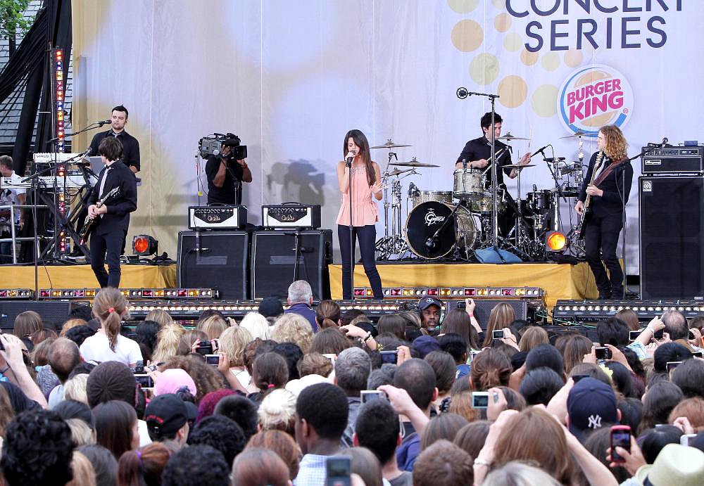 Selena Gomez;<br>Selena Gomez Performs as Part of ABC's Good Morning America's Summer Stage Series