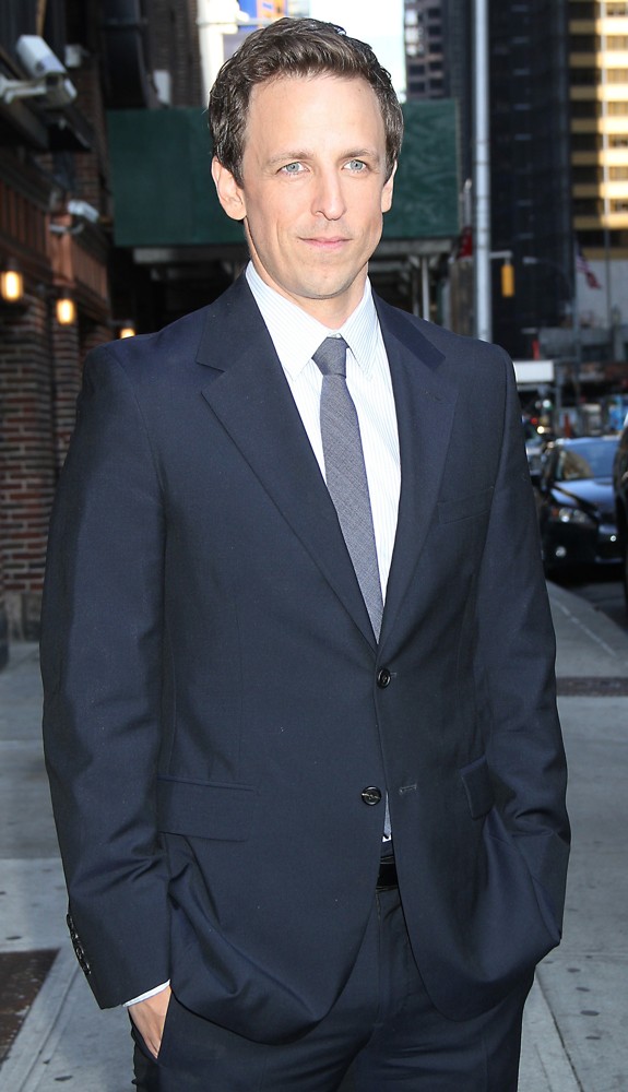 Seth Meyers;<br>Celebrities Arrive at The Ed Sullivan Theater for The Late Show with David Letterman