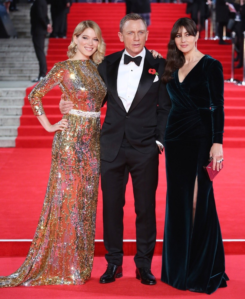 Lea Seydoux;Daniel Craig;Monica Bellucci;<br>The World Premiere of Spectre - Arrivals