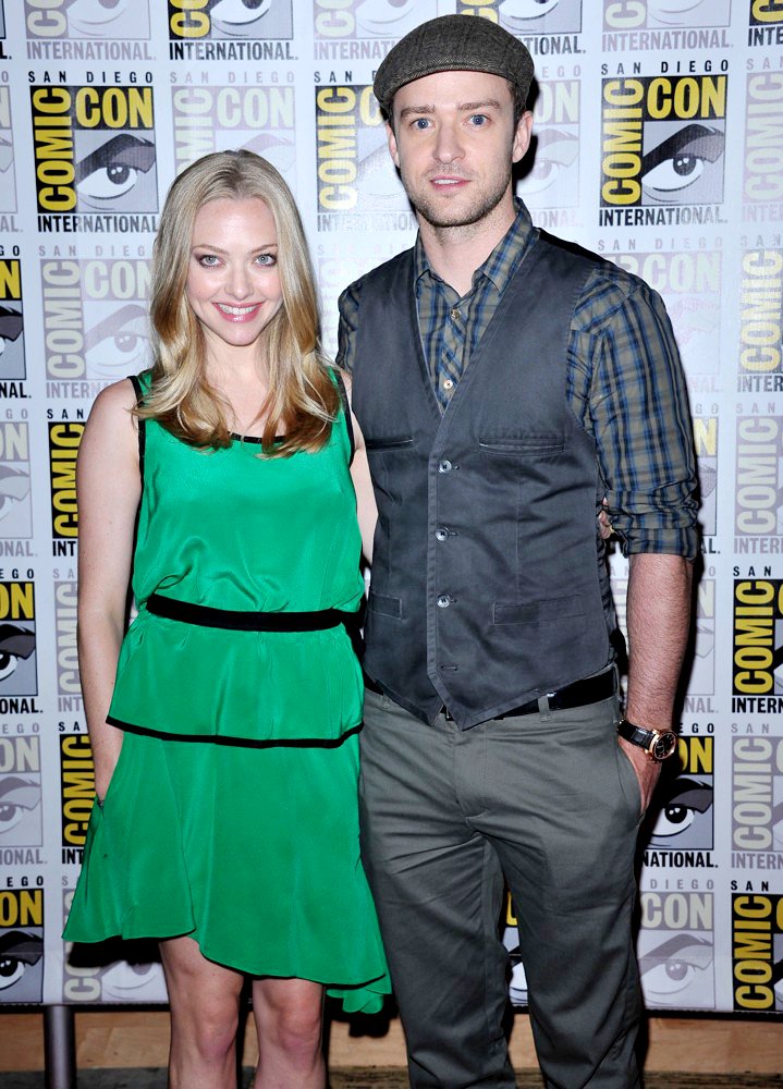 Amanda Seyfried;Justin Timberlake;<br>2011 Comic Con Convention - Day 1 - In Time Press Conference - Arrivals