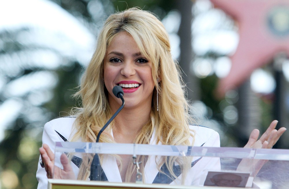 Shakira;<br>Shakira Is Honoured with A Star on The Hollywood Walk of Fame