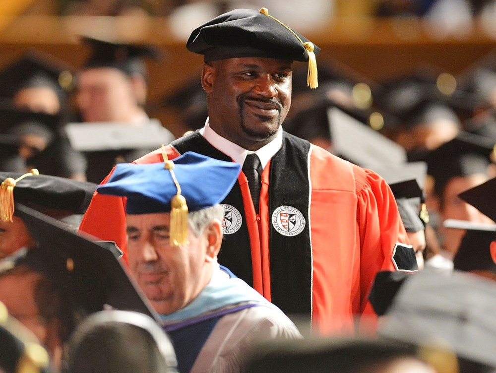 shaquille o neal phd degree