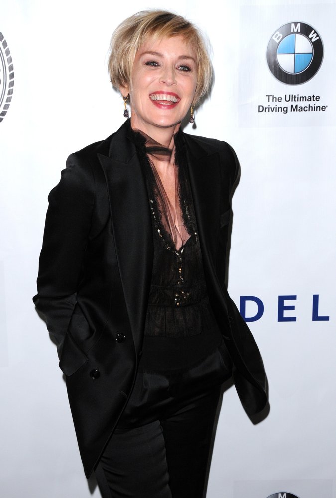 Sharon Stone;<br>Friars Foundation Gala Honoring Robert De Niro and Carlos Slim - Red Carpet Arrivals