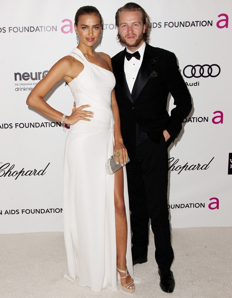 Irina Shayk;Michael Lillelund;<br>The 20th Annual Elton John AIDS Foundation's Oscar Viewing Party - Arrivals