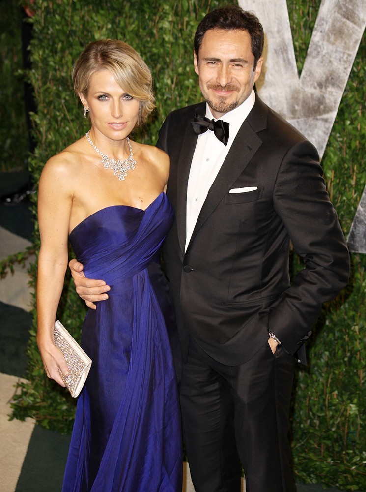 Stefanie Sherk;Demian Bichir;<br>2012 Vanity Fair Oscar Party - Arrivals