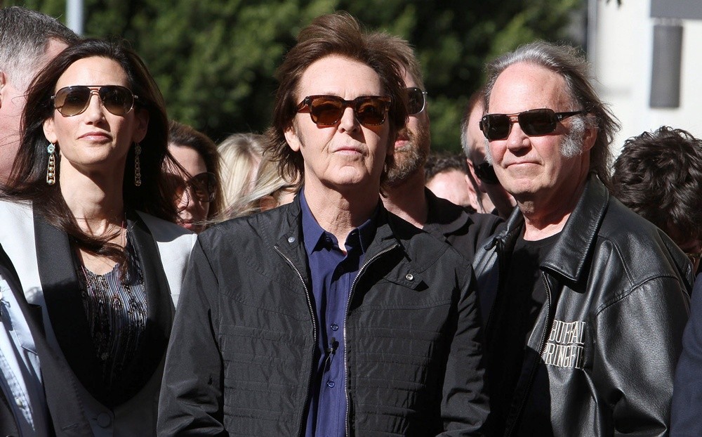 Nancy Shevell;Paul McCartney;Neil Young;<br>Paul McCartney Honored with A Star on The Hollywood Walk of Fame