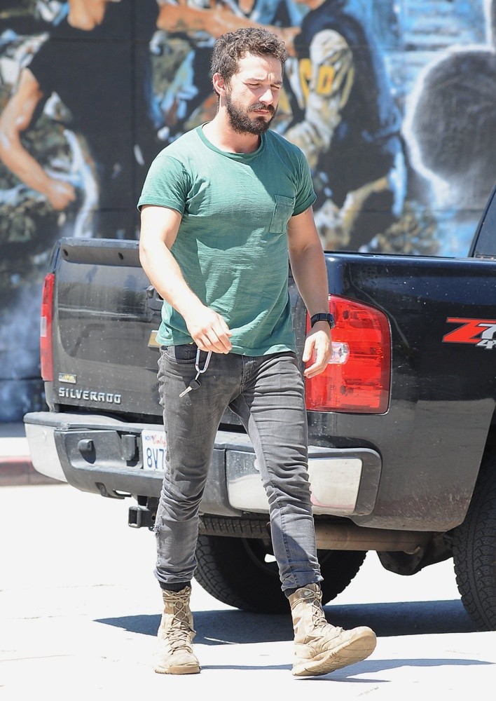 Shia LaBeouf Goes Out for An Ice Coffee