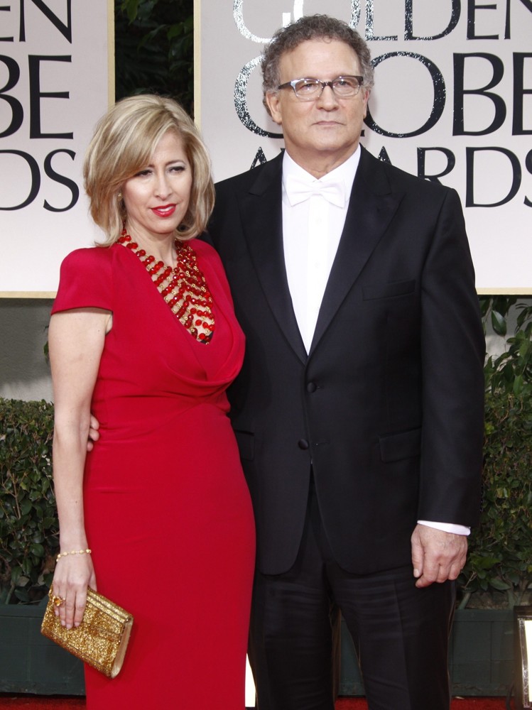 Kimberly Shlain;Albert Brooks;<br>The 69th Annual Golden Globe Awards - Arrivals