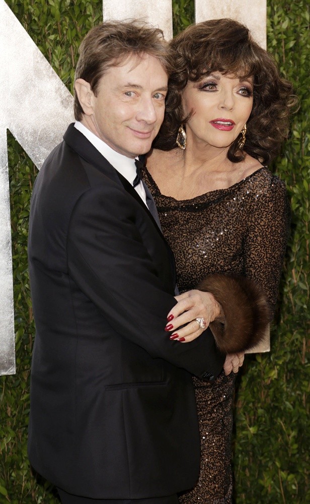 Martin Short;Joan Collins;<br>2013 Vanity Fair Oscar Party - Arrivals