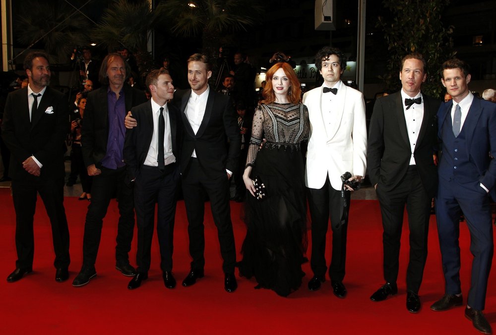 Adam Siegel;Benoit Debie;Iain De Caestecker;Ryan Gosling;Christina Hendricks;Geoffrey Arend;Reda Kateb;Matt Smith;<br>The 67th Annual Cannes Film Festival - Lost River - Premiere Arrivals