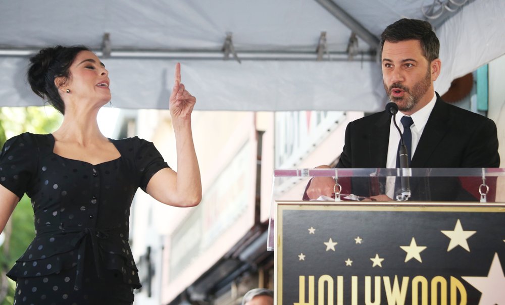 Sarah Silverman, Jimmy Kimmel<br>Sarah Silverman Is Honored with A Star on The Hollywood Walk of Fame