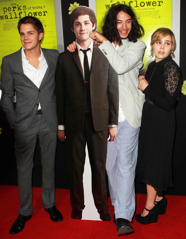Johnny Simmons;Ezra Miller;Mae Whitman;<br>The Los Angeles Premiere of The Perks of Being a Wallflower - Arrivals