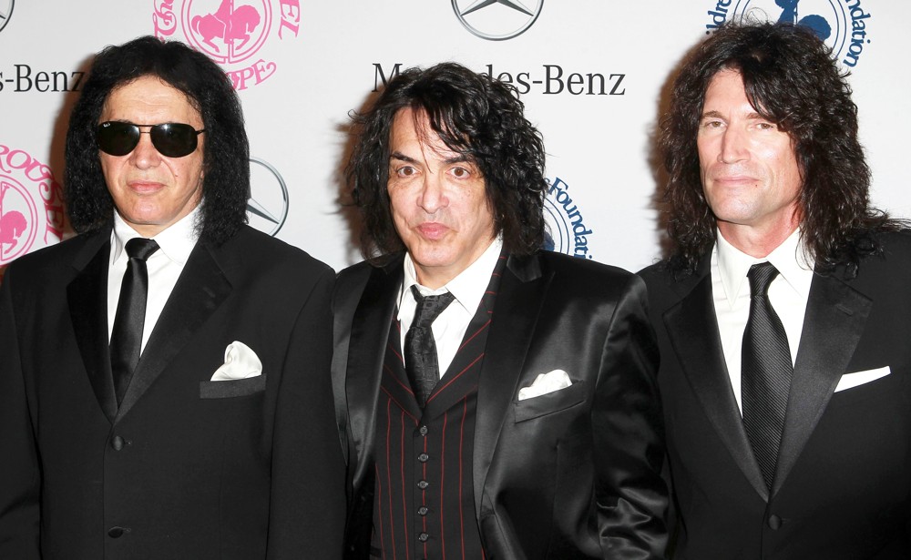 Gene Simmons;Paul Stanley;Tommy Thayer;KISS;<br>26th Anniversary Carousel of Hope Ball - Presented by Mercedes-Benz - Arrivals