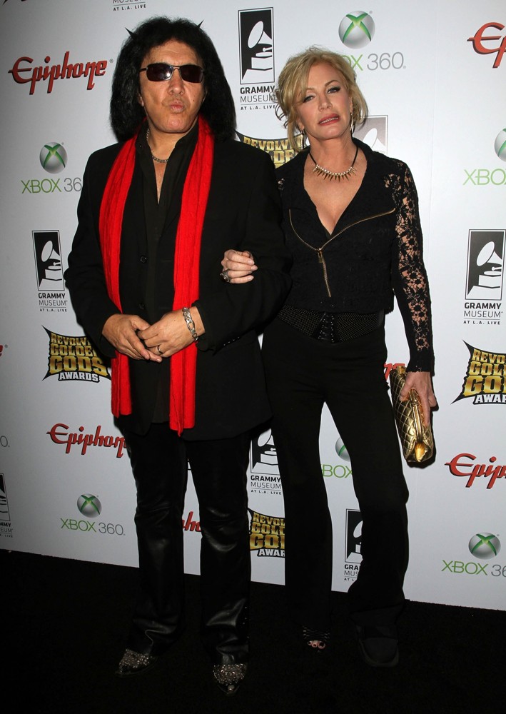 Gene Simmons;Shannon Tweed;<br>2012 Revolver Golden Gods Awards Show