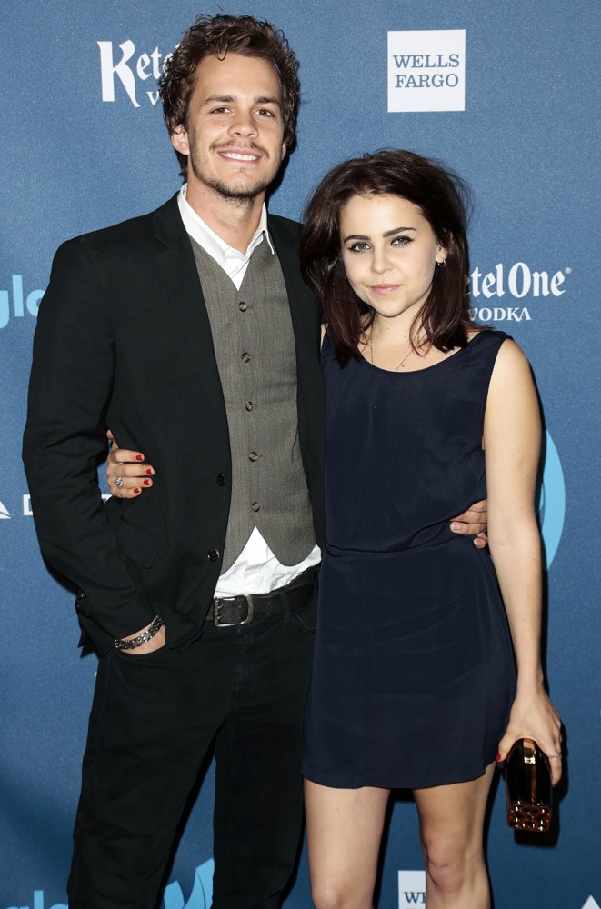 Johnny Simmons;Mae Whitman;<br>24th Annual GLAAD Media Awards - Arrivals
