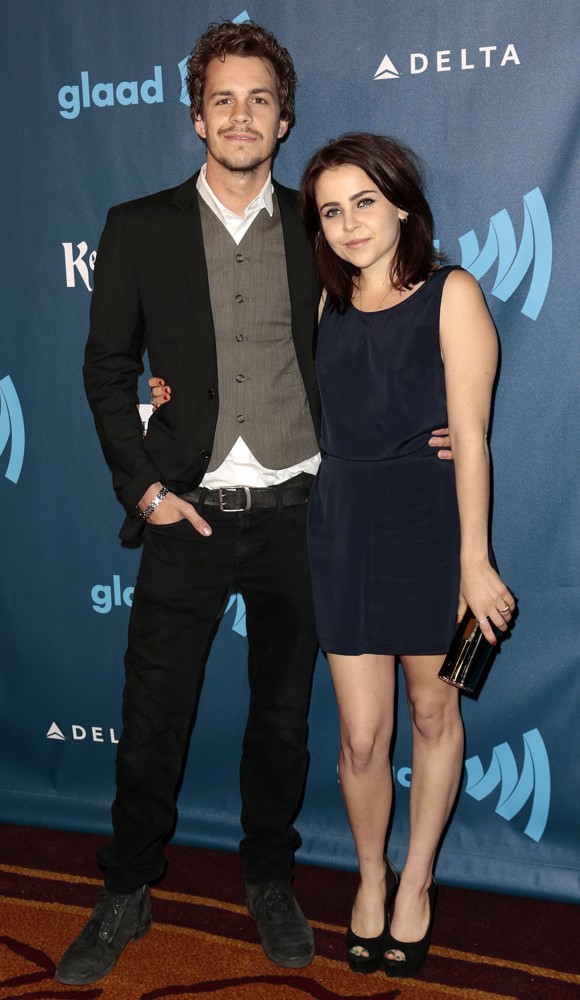 Johnny Simmons;Mae Whitman;<br>24th Annual GLAAD Media Awards - Arrivals