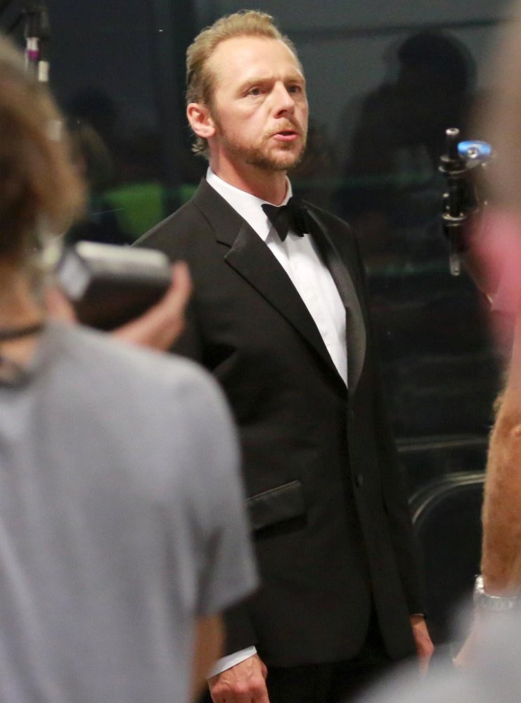 Simon Pegg;<br>On The Set of Mission: Impossible V