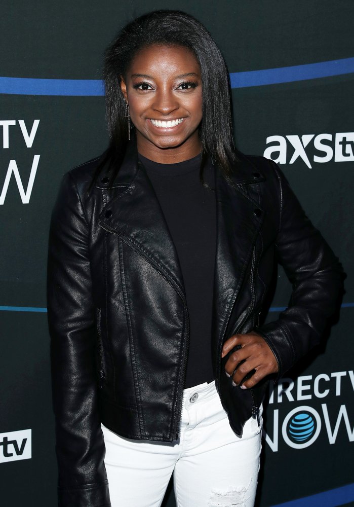 Simone Biles;<br>2017 Exclusive DirecTV Super Saturday Night Concert - Red Carpet Arrivals