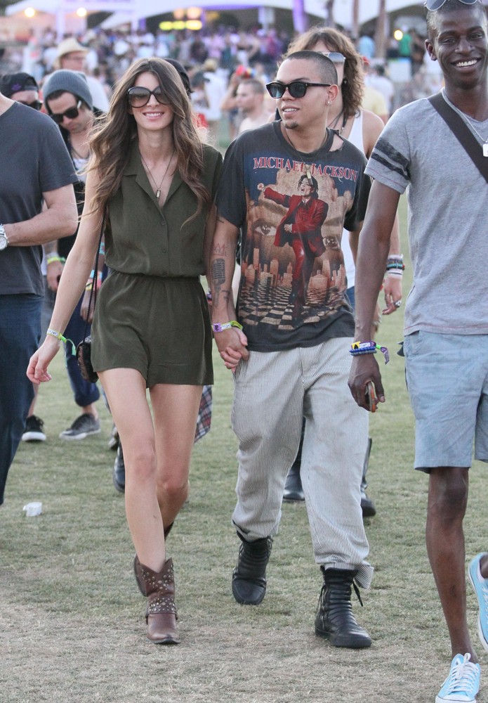 Cora Skinner;Evan Ross;<br>Celebrities at The 2012 Coachella Valley Music and Arts Festival - Week 2 Day 1