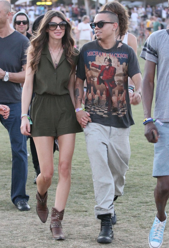 Cora Skinner;Evan Ross;<br>Celebrities at The 2012 Coachella Valley Music and Arts Festival - Week 2 Day 1