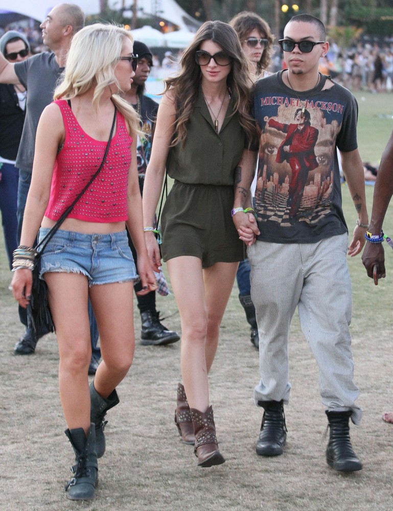 Cora Skinner;Evan Ross;<br>Celebrities at The 2012 Coachella Valley Music and Arts Festival - Week 2 Day 1