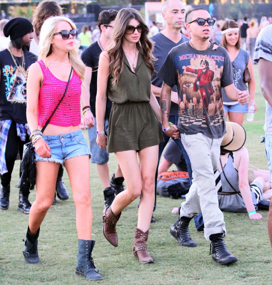 Cora Skinner;Evan Ross;<br>Celebrities at The 2012 Coachella Valley Music and Arts Festival - Week 2 Day 1