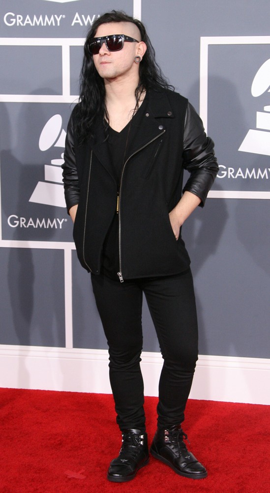 Skrillex;<br>54th Annual GRAMMY Awards - Arrivals
