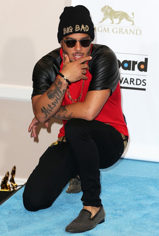 SkyBlu;LMFAO;<br>2013 Billboard Music Awards - Press Room